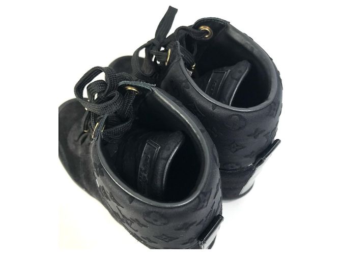 Sneakers alte Monogram Louis Vuitton Nero - vista 9
