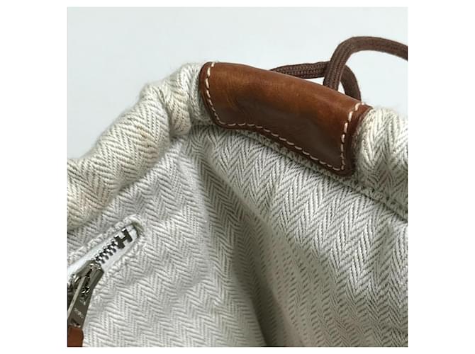 Borsa/Pochette Multiuso Hermès Fourbee 25 Beige - vista 12