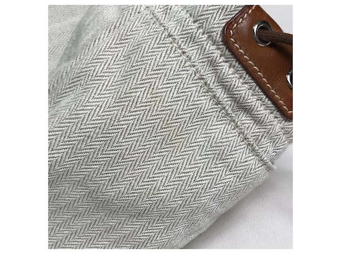 Borsa/Pochette Multiuso Hermès Fourbee 25 Beige - vista 6