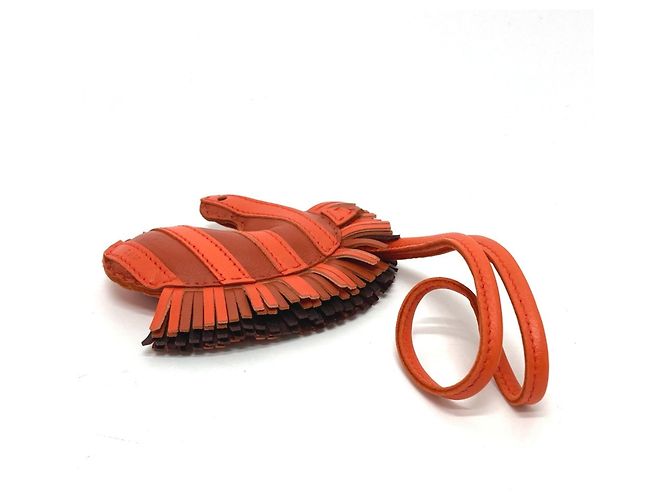 Charm per borsa Hermès Zebra ZZ Savannah Arancione - vista 4