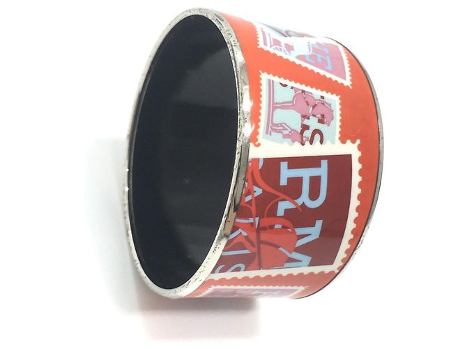 Bracciale in smalto cloisonné TGM Hermès per uomini Arancione - vista 3