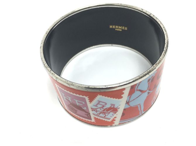Bracciale in smalto cloisonné TGM Hermès per uomini Arancione - vista 4