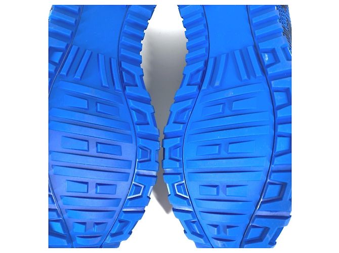Sneakers in pelle Damier Louis Vuitton Nero Blu - vista 13