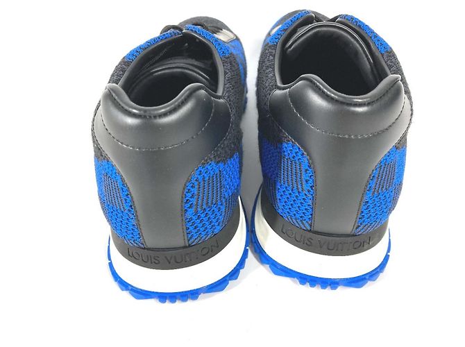 Sneakers in pelle Damier Louis Vuitton Nero Blu - vista 5