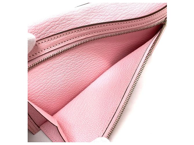 Hermès Cartera Larga Soufflet Bearn Hermes Rosa - vista 10