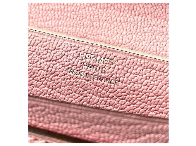 Hermès Cartera Larga Soufflet Bearn Hermes Rosa - vista 11
