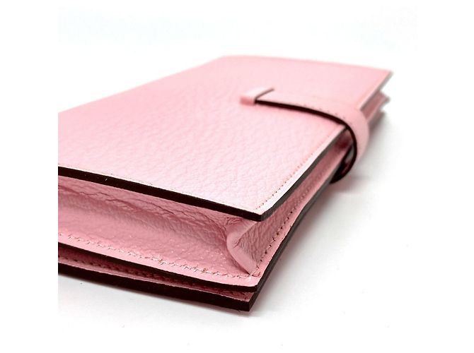 Hermès Cartera Larga Soufflet Bearn Hermes Rosa - vista 3