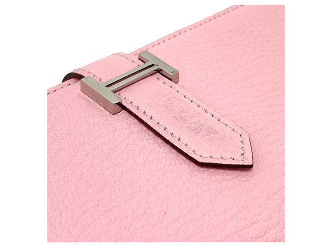 Hermès Cartera Larga Soufflet Bearn Hermes Rosa - vista 5