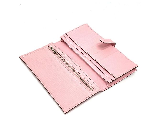 Hermès Cartera Larga Soufflet Bearn Hermes Rosa - vista 6