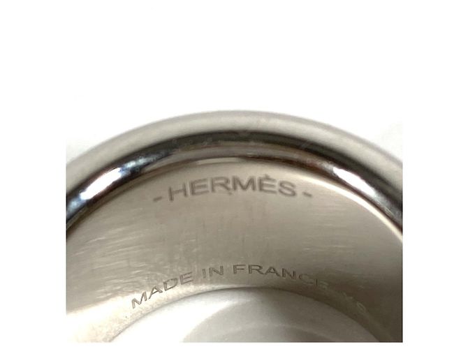 Ring Hermès Anillo de cuero para mujer Hermes Olympe Castaño Gris pardo - vista 11