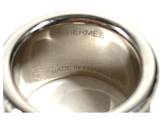 Ring Hermès Anillo de cuero para mujer Hermes Olympe Castaño Gris pardo - vista 5