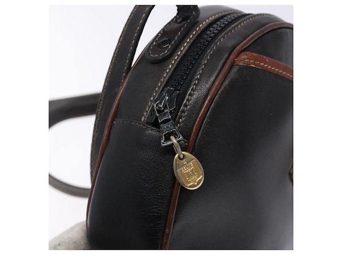 Céline Borsa a Spalla CELINE in Pelle Nera e Oro Auth bs28139 Nero D'oro - vista 10