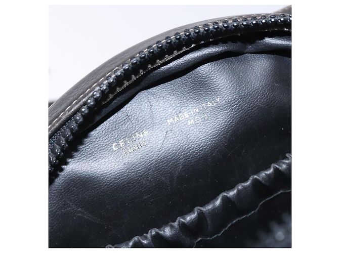 Céline Borsa a Spalla CELINE in Pelle Nera e Oro Auth bs28139 Nero D'oro - vista 12