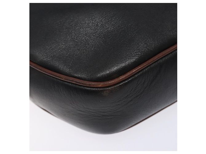 Céline Borsa a Spalla CELINE in Pelle Nera e Oro Auth bs28139 Nero D'oro - vista 15