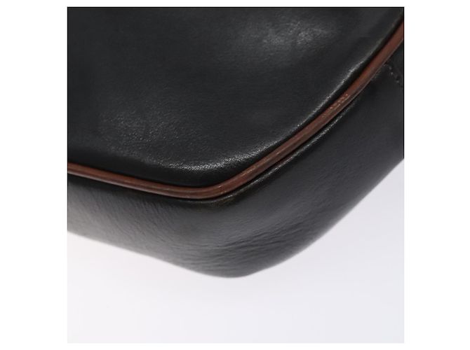 Céline Borsa a Spalla CELINE in Pelle Nera e Oro Auth bs28139 Nero D'oro - vista 16
