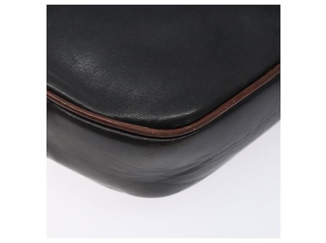 Céline Borsa a Spalla CELINE in Pelle Nera e Oro Auth bs28139 Nero D'oro - vista 17