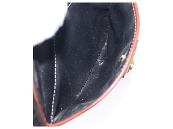 Céline Borsa a Spalla CELINE in Pelle Nera e Oro Auth bs28139 Nero D'oro - vista 22