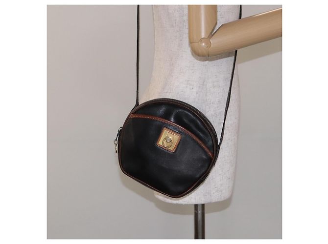 Céline Borsa a Spalla CELINE in Pelle Nera e Oro Auth bs28139 Nero D'oro - vista 23
