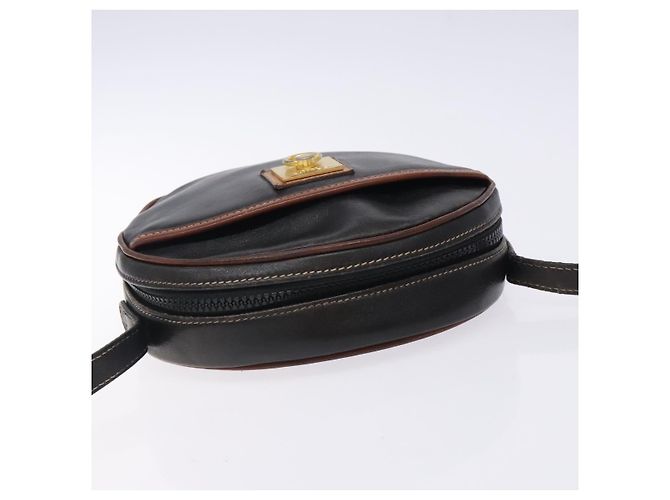 Céline Borsa a Spalla CELINE in Pelle Nera e Oro Auth bs28139 Nero D'oro - vista 6