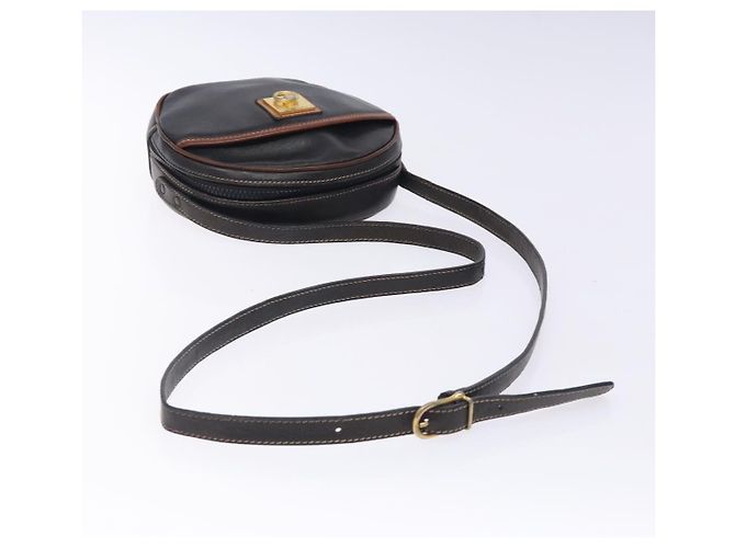 Céline Borsa a Spalla CELINE in Pelle Nera e Oro Auth bs28139 Nero D'oro - vista 7