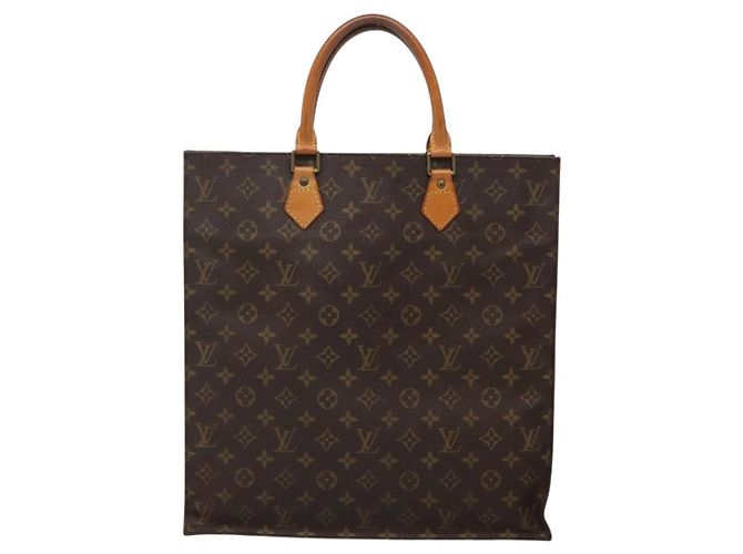 LOUIS VUITTON Borsa Sac Plat Monogram M51140 LV Auth 135410 Monogramma - vista 13
