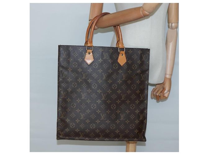 LOUIS VUITTON Borsa Sac Plat Monogram M51140 LV Auth 135410 Monogramma - vista 19