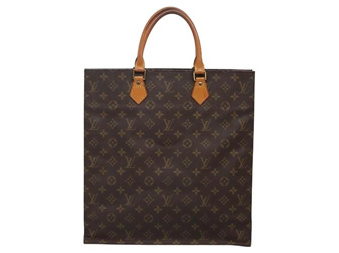 LOUIS VUITTON Borsa Sac Plat Monogram M51140 LV Auth 135410 Monogramma - vista 2