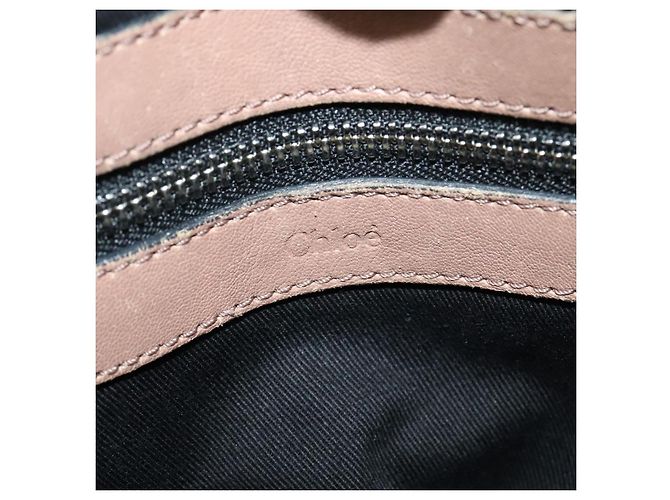 Chloé Borsa a mano Chloe Etel in pelle 2 in 1 rosa argento Auth BA4166 - vista 18