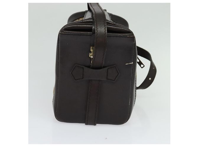Borsa a Spalla in Tela Trotter Christian Dior Marrone Oro Auth BA4009 D'oro - vista 3