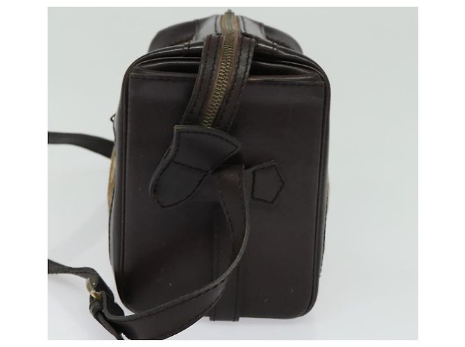 Borsa a Spalla in Tela Trotter Christian Dior Marrone Oro Auth BA4009 D'oro - vista 4