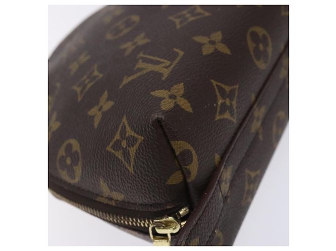 LOUIS VUITTON Monogram Trousse Demi Ronde Cosmetic Pouch M47520 LV Auth 134600 - view 14