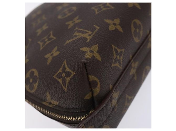 LOUIS VUITTON Monogram Trousse Demi Ronde Cosmetic Pouch M47520 LV Auth 134600 - view 16