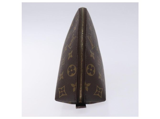LOUIS VUITTON Monogram Trousse Demi Ronde Cosmetic Pouch M47520 LV Auth 134600 - view 3