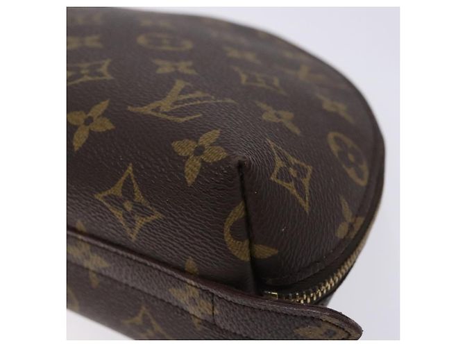LOUIS VUITTON Monogram Trousse Demi Ronde Cosmetic Pouch M47520 LV Auth 134600 - view 7