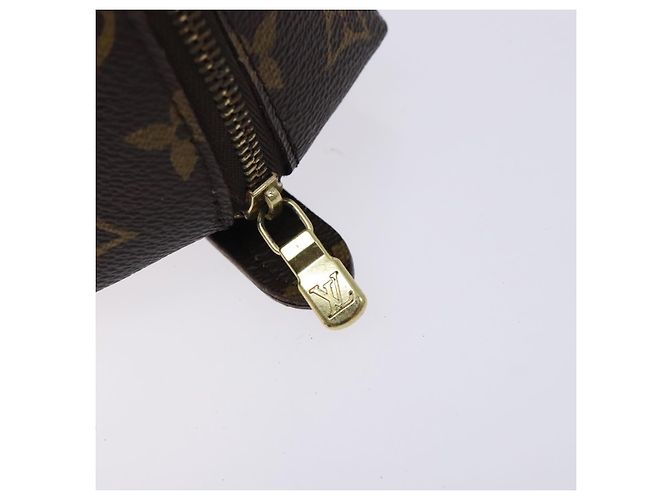 LOUIS VUITTON Monogram Trousse Demi Ronde Cosmetic Pouch M47520 LV Auth 134600 - view 8