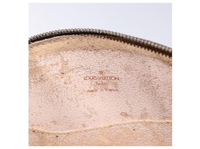 LOUIS VUITTON Monogram Trousse Demi Ronde Cosmetic Pouch M47520 LV Auth 134600 - view 9