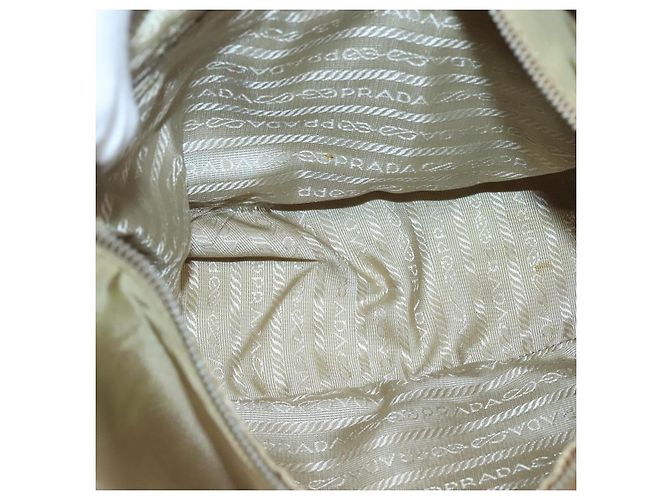 Borsa a Spalla PRADA in Nylon Pelle Marrone Argento Autentica 132575 - vista 10