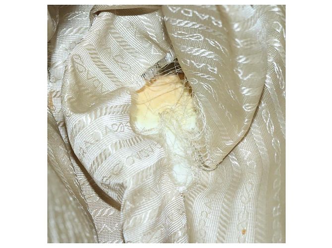 Borsa a Spalla PRADA in Nylon Pelle Marrone Argento Autentica 132575 - vista 11