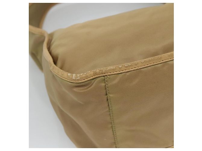 Borsa a Spalla PRADA in Nylon Pelle Marrone Argento Autentica 132575 - vista 17