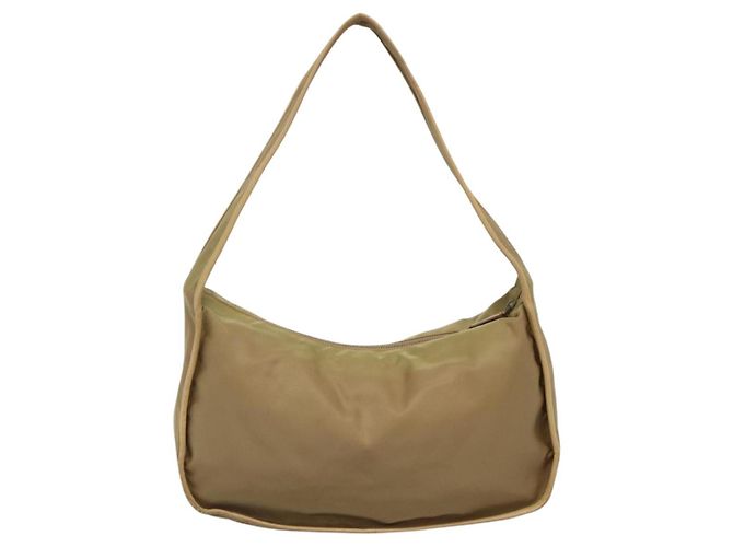 Borsa a Spalla PRADA in Nylon Pelle Marrone Argento Autentica 132575 - vista 2