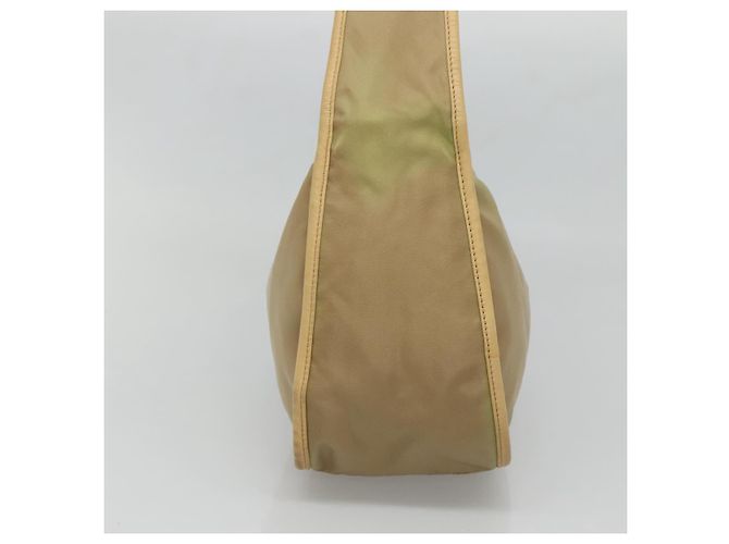Borsa a Spalla PRADA in Nylon Pelle Marrone Argento Autentica 132575 - vista 3
