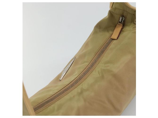 Borsa a Spalla PRADA in Nylon Pelle Marrone Argento Autentica 132575 - vista 6