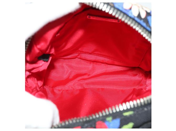 Borsa a Spalla Miu Miu in Tela Nera e Oro Auth 132826 Nero D'oro - vista 10