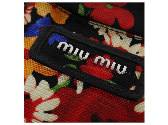 Borsa a Spalla Miu Miu in Tela Nera e Oro Auth 132826 Nero D'oro - vista 17