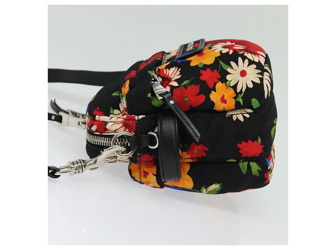 Borsa a Spalla Miu Miu in Tela Nera e Oro Auth 132826 Nero D'oro - vista 3