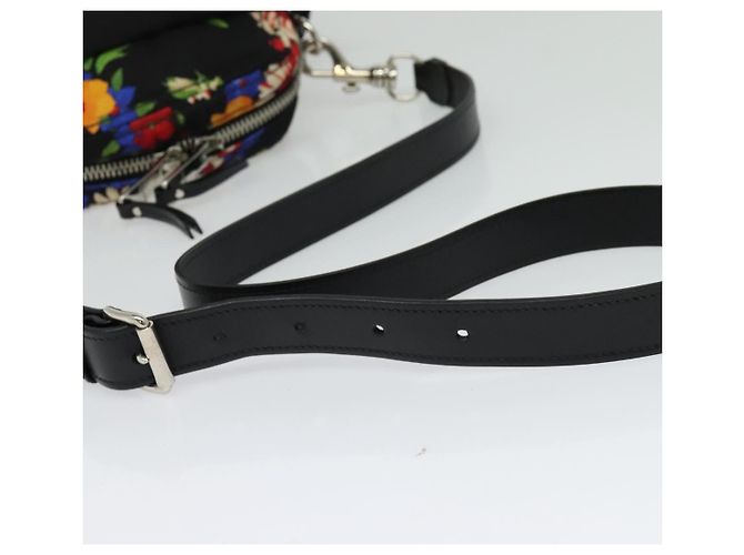 Borsa a Spalla Miu Miu in Tela Nera e Oro Auth 132826 Nero D'oro - vista 7