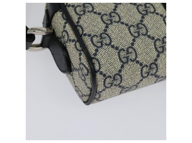 Borsa a Spalla Gucci GG Supreme Sherry Line PVC Blu Navy Rosso Auth 135549 - vista 15