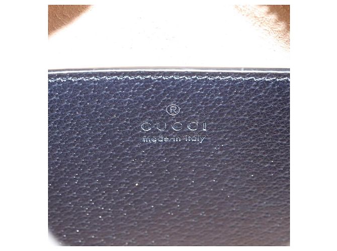 Borsa a Spalla Gucci GG Supreme Sherry Line PVC Blu Navy Rosso Auth 135549 - vista 18