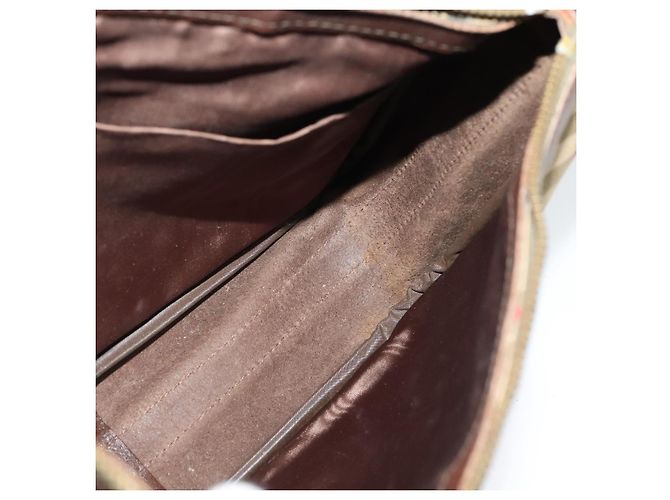 Autre Marque Borsa a Spalla Burberrys Nova Check in Tela Beige Auth BA4043 - vista 17