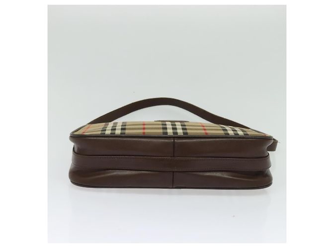 Autre Marque Borsa a Spalla Burberrys Nova Check in Tela Beige Auth BA4043 - vista 5